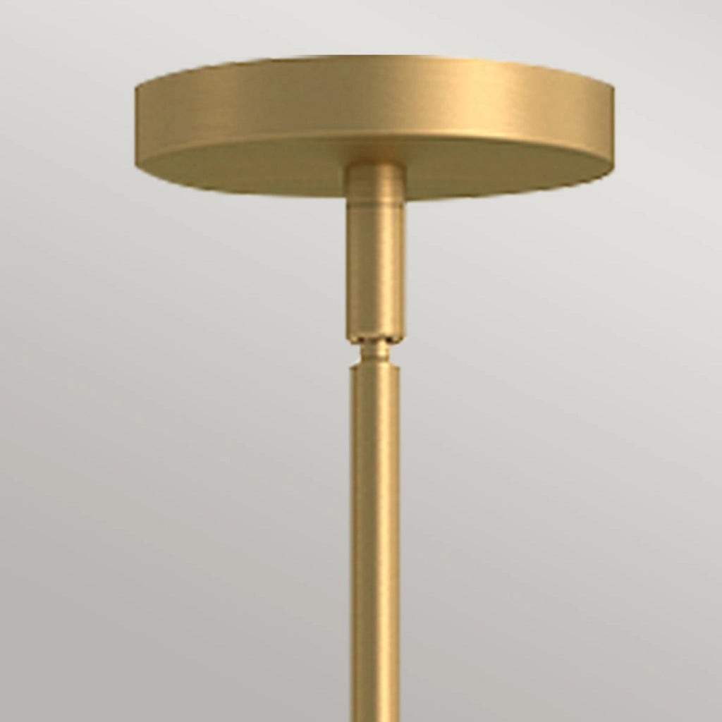 Lampada a sospensione Japandi Remyck 3 luci oro spazzolato