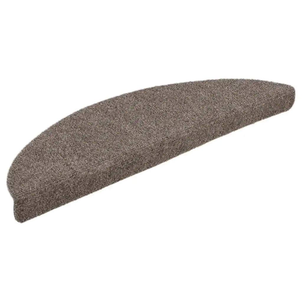 Tappetini per scale autoadesivi 15 pz 65x21x4 cm beige semicircolari grandi 322355