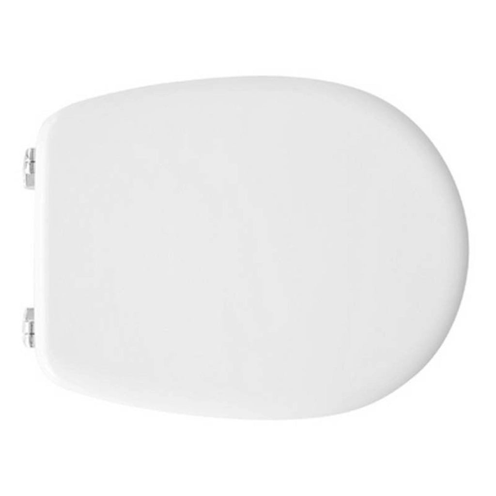 Sedile Vaso Wc Compatibile Liuto Bianco Cerniere Cromo By Seba - Seba