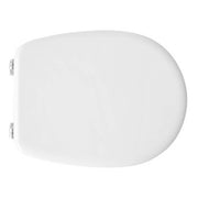 Sedile Vaso Wc Compatibile Liuto Bianco Cerniere Cromo By Seba - Seba