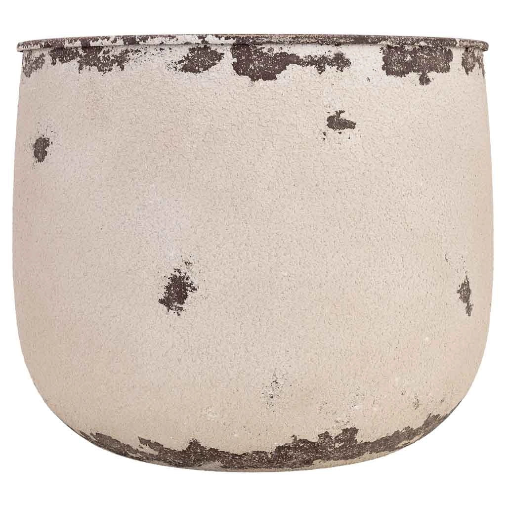 Fioriera in metallo marrone 40x40x33h cm
