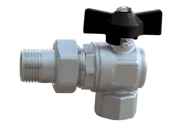VALVOLA A SFERA AD ANGOLO PER COLLETTORI- 3/4''  DN 20  PN 40- BUGAT- pezzi 1