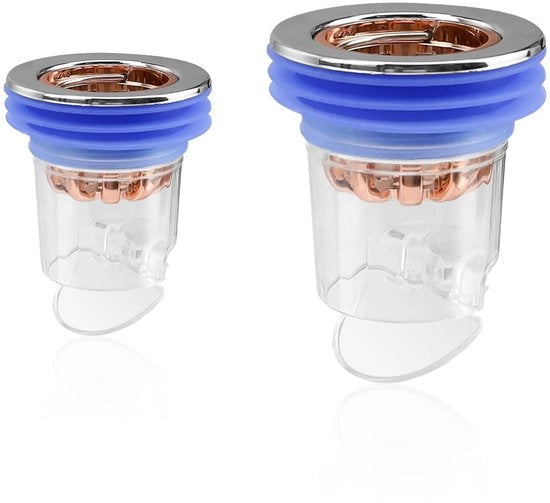 Doccia a due vie con chiusura a smog, scarico doccia in ABS con valvola di ritorno, chiusura a smog del scarico, scarico doccia a chiusura a 360°, idoneo per balconi, cucine, aree lavanderia