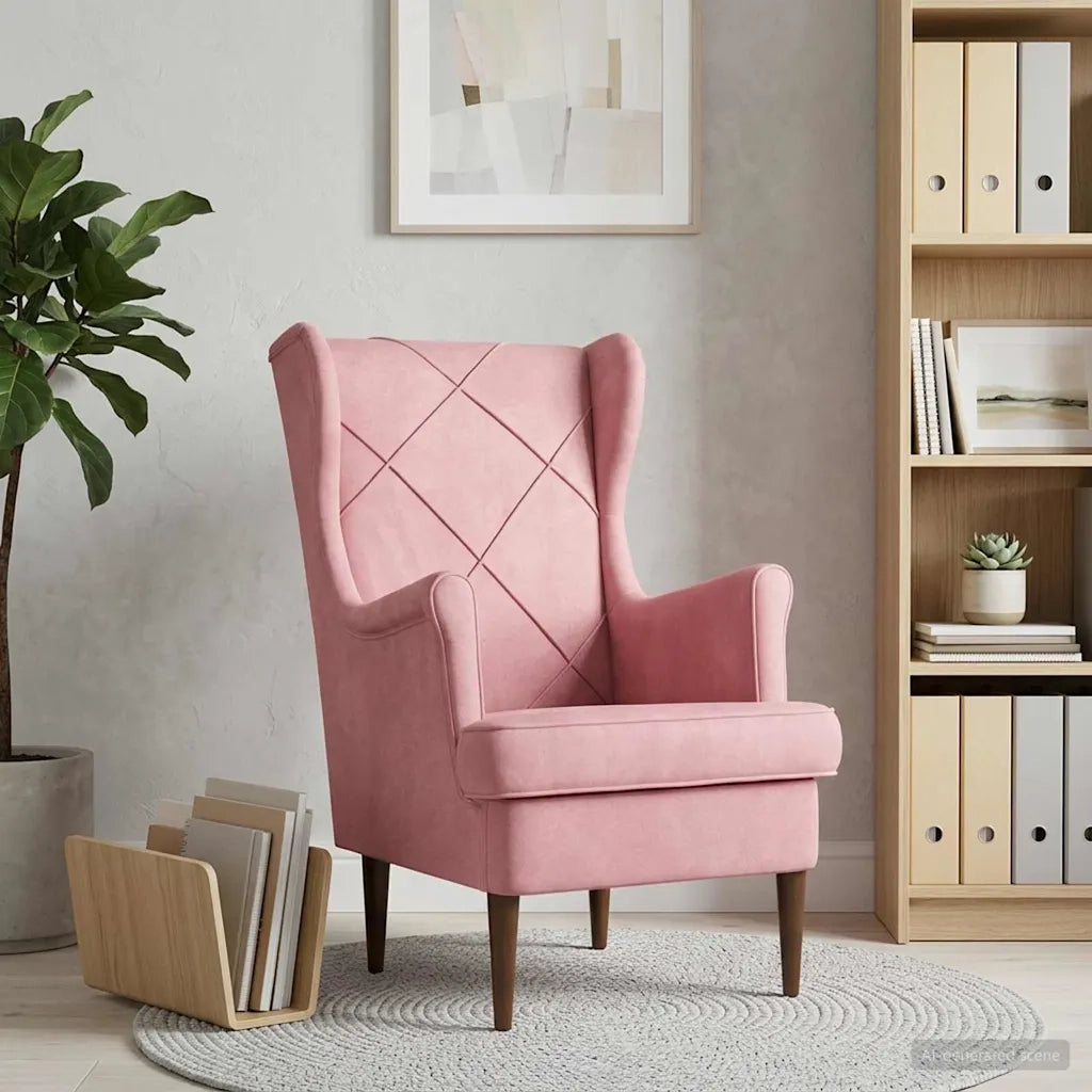 Poltrona Rosa Velluto 42029899