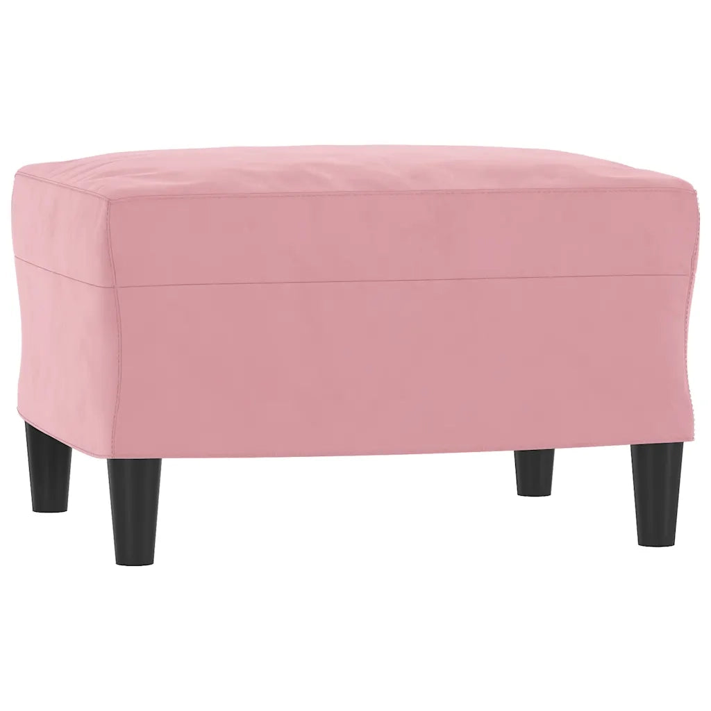 Set di Divani 3 pz con Cuscini Rosa in Velluto 3202243