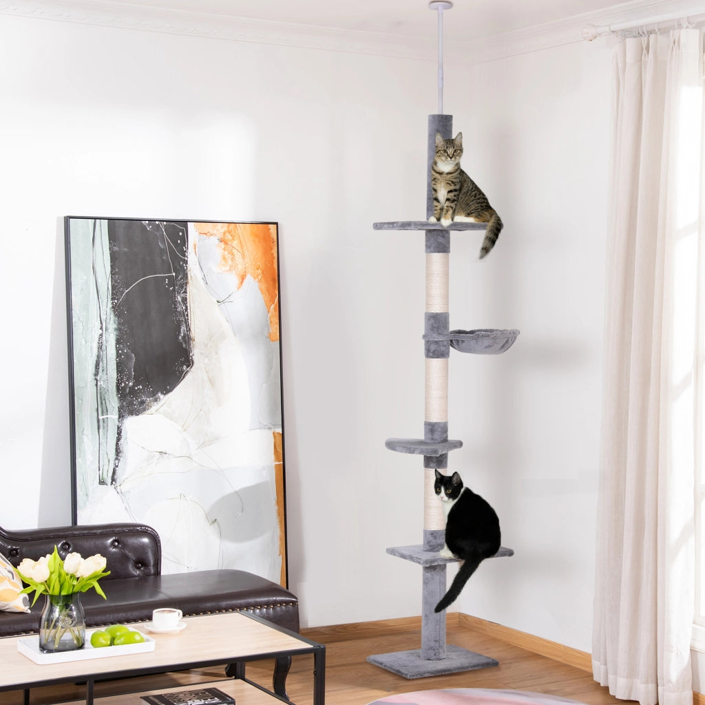 Albero per Gatti ¨C zephmum ¨C Grigio, 230-260 cm