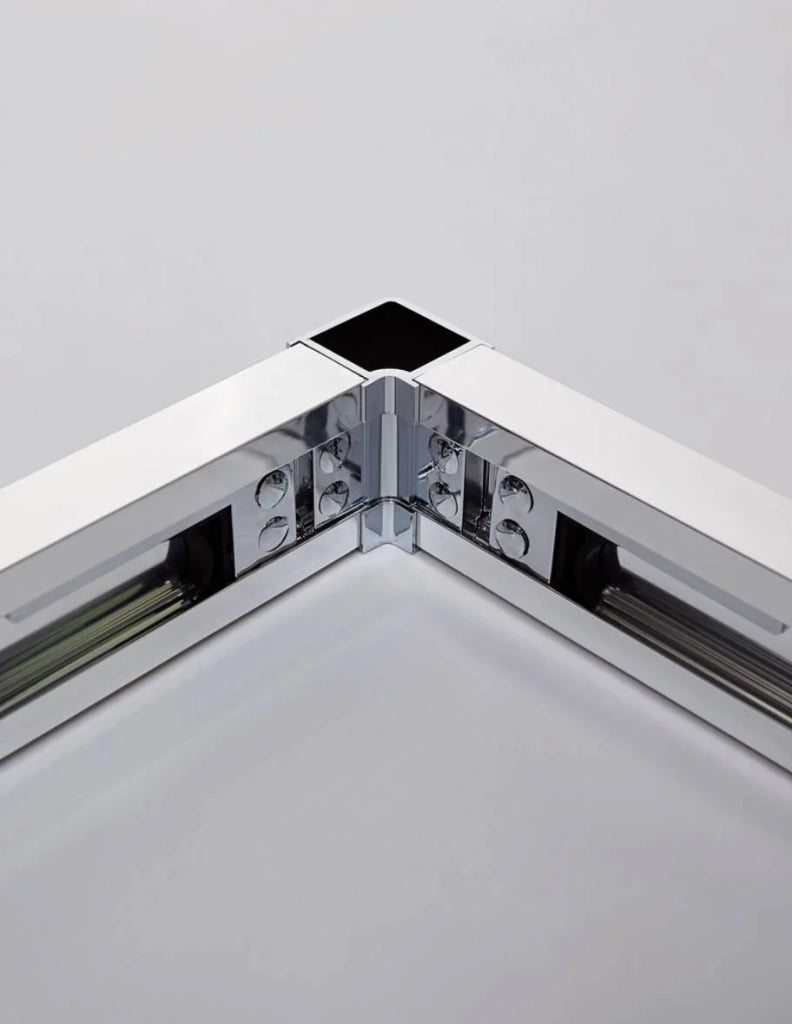 Box doccia ingresso angolare 2+2 THALASSA (BASIC) 75x75 cm Cromo vetro trasparente