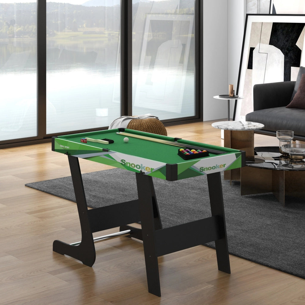 Tavolo da biliardo pieghevole 104 cm con accessori ¨C Minimal ¨C Verde