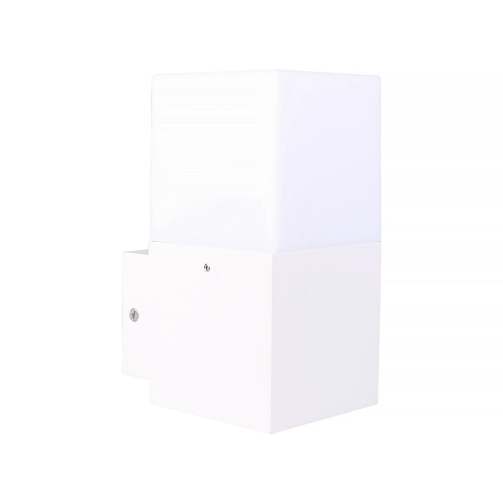 APPLIQUE DA PARETE PER ESTERNO N ALLUMINIO E ACRILICO PER LAMPADINE E27 - DESIGN MODERNO E VERSATILE IDEALE PER INTERNI ED ESTERNI