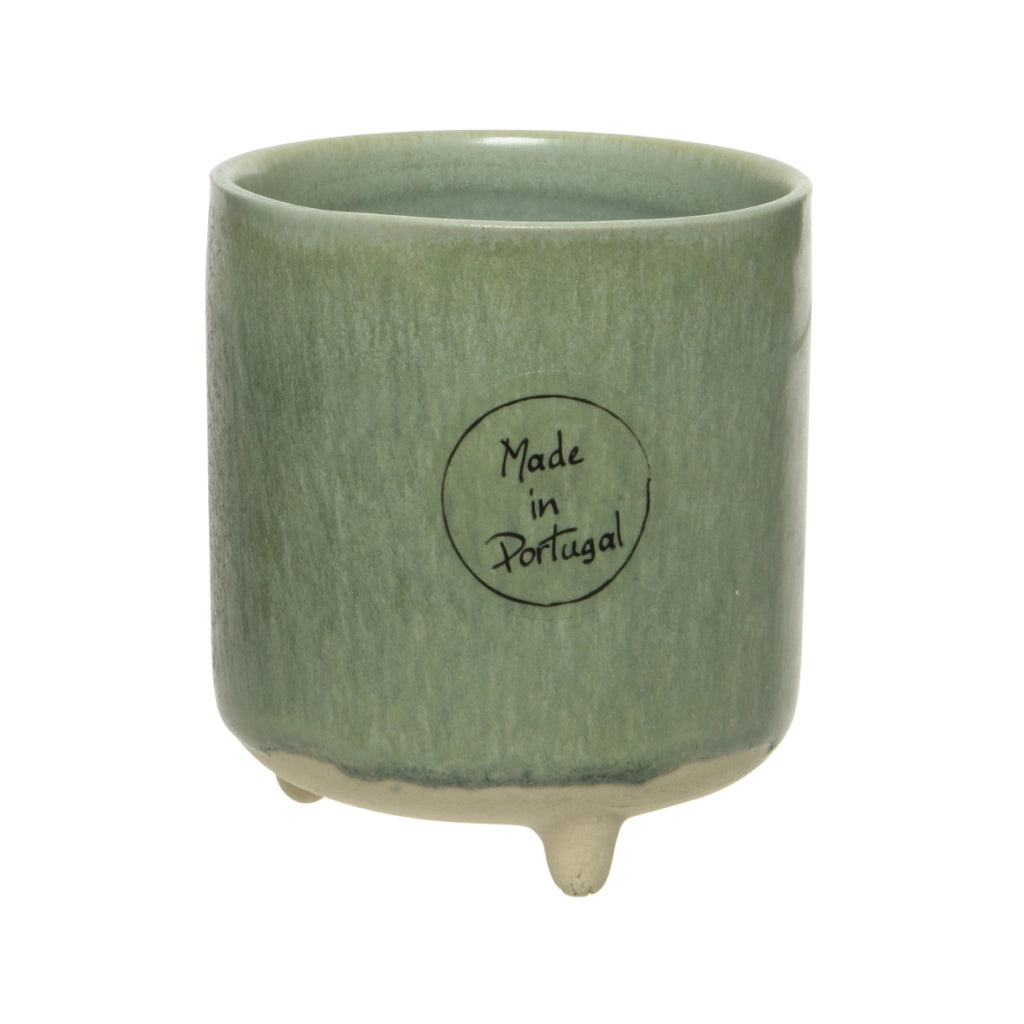 VASETTO IN CERAMICA D.7,5XH8,5CM CON PIEDINI 4 CO.