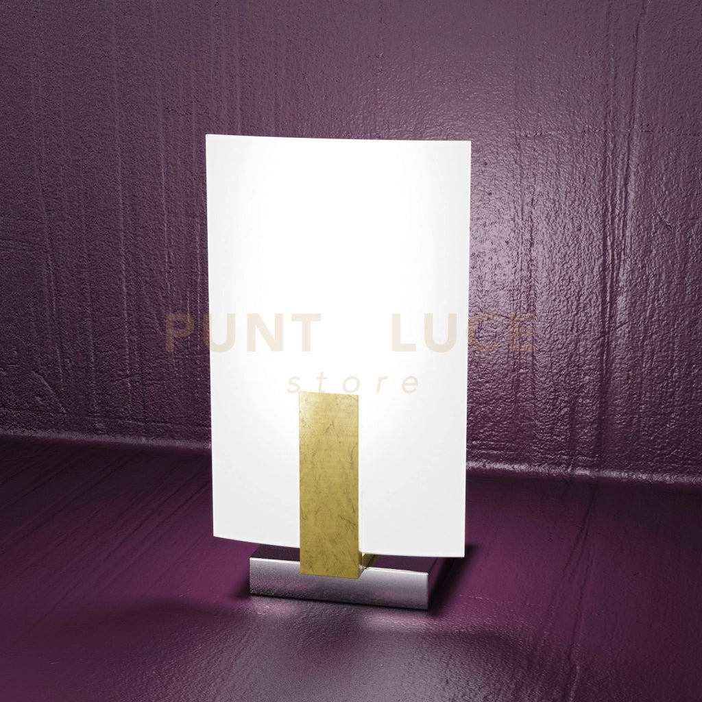 WOOD PORTATILE 1 LUCE FOGLIA ORO 1019-P-FO