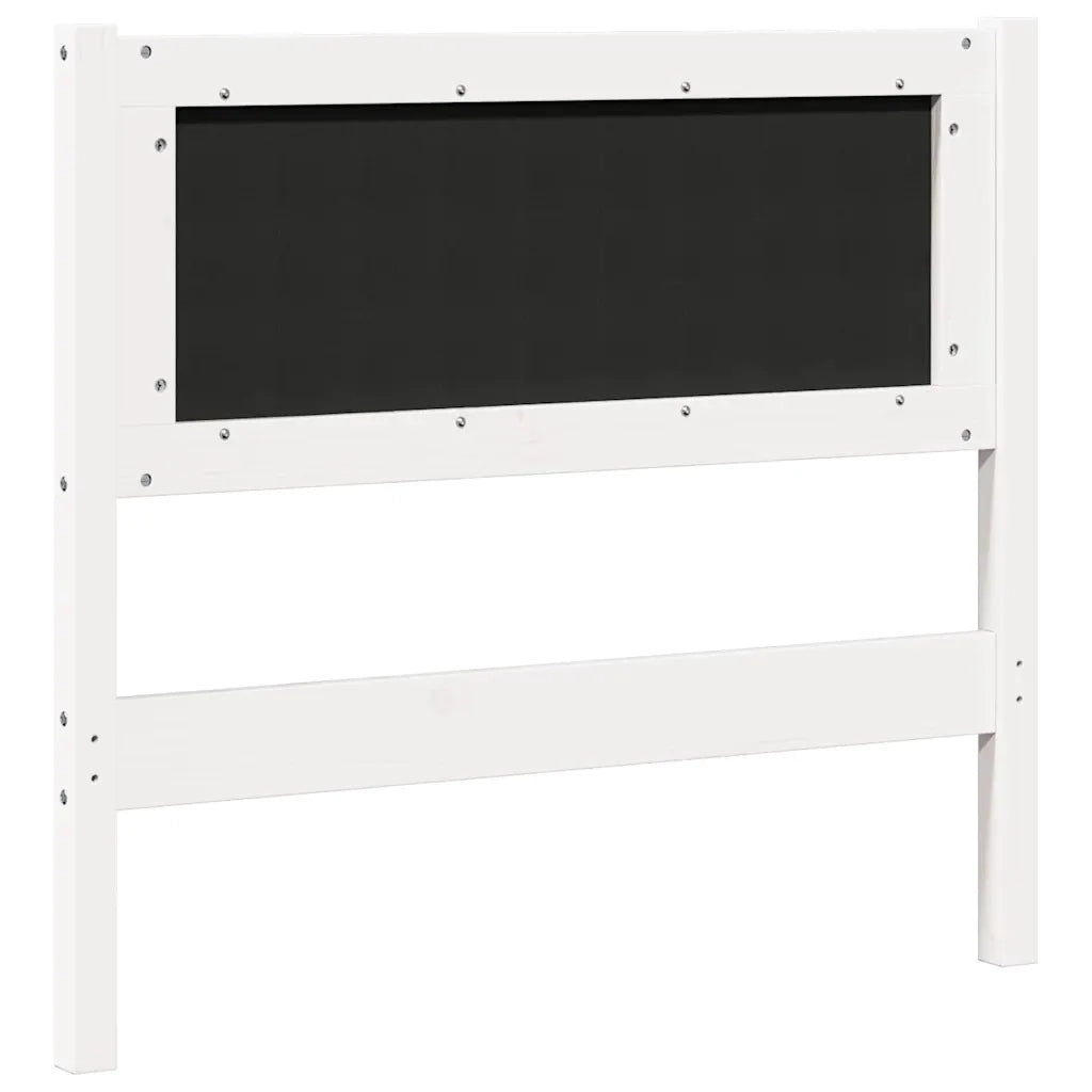 Testiera Altro Bianco 100 cm Legno di pino massello 878973