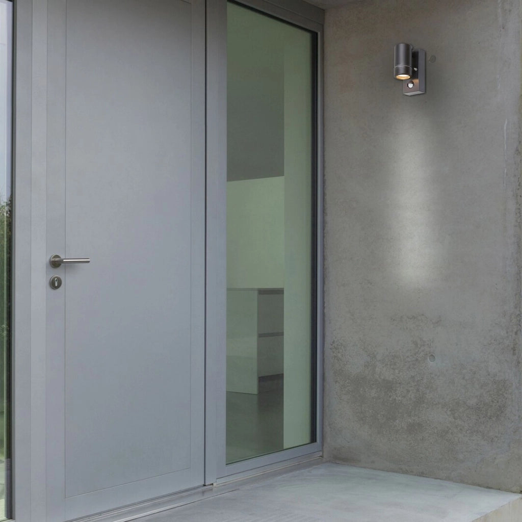 Applique esterna Medina sensore GU10 nero opaco Rabalux