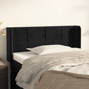Testiera ad Orecchio-Testata con Orecchie Nera 103x16x78/88 cm in Velluto 293779