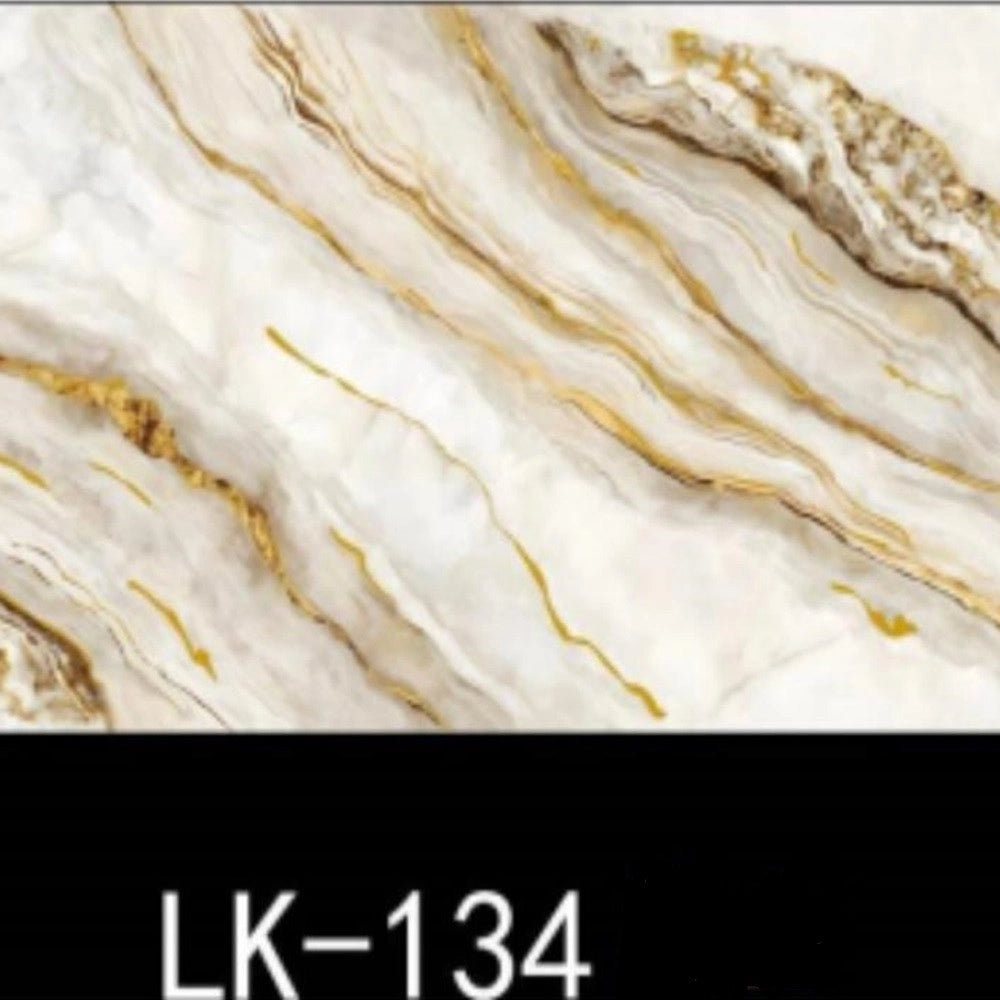Trade Shop - Pannello Adesivo Effetto Marmo Perlato Venato Oro 120x300cm Pareti Paraschizzi Stanza -
