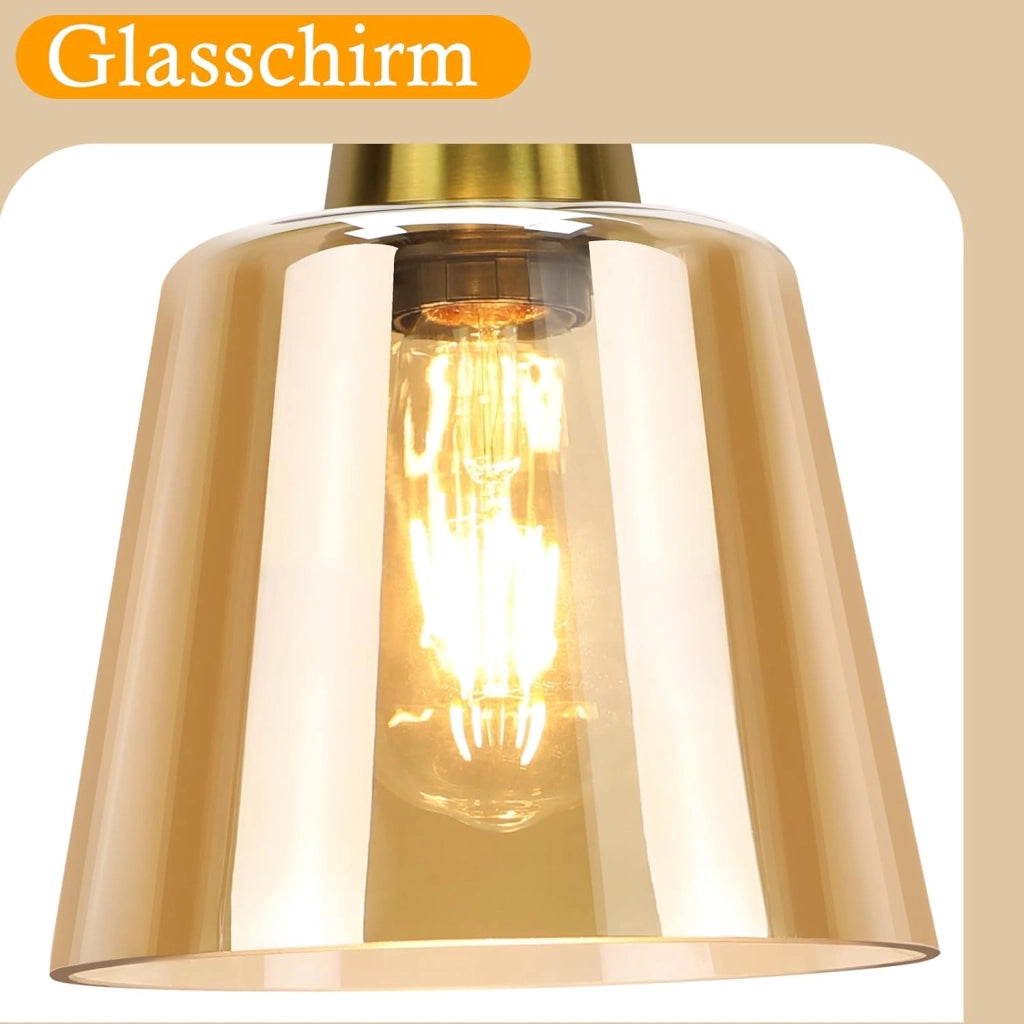 Lampada a Sospensione ZMH 1 luce trasparente E27 per sala da pranzo e camera da letto d¡®albergo