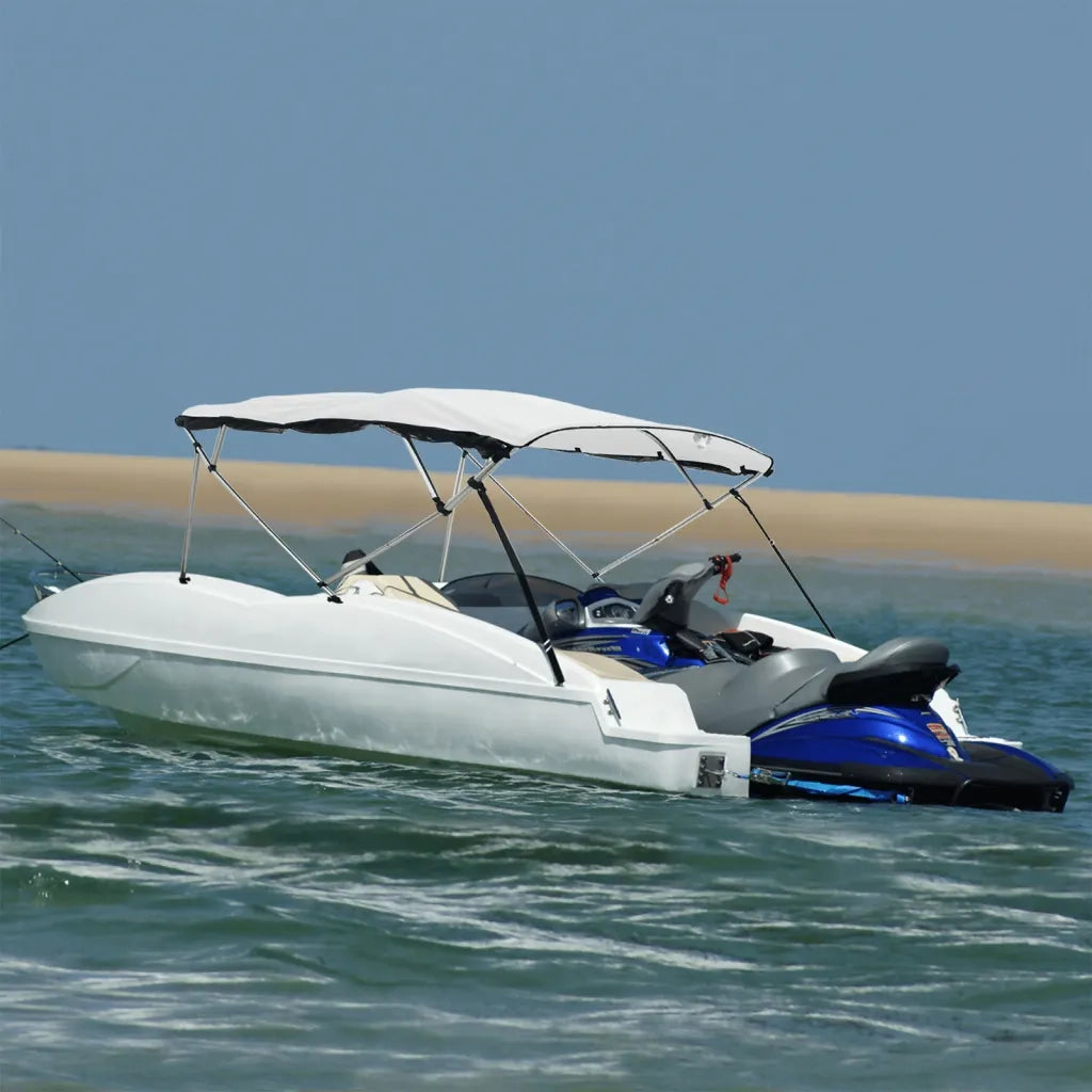 Bimini di Prua Pareti Laterali Rete 4 Archi 243x(185-198)x137cm CFW5637271