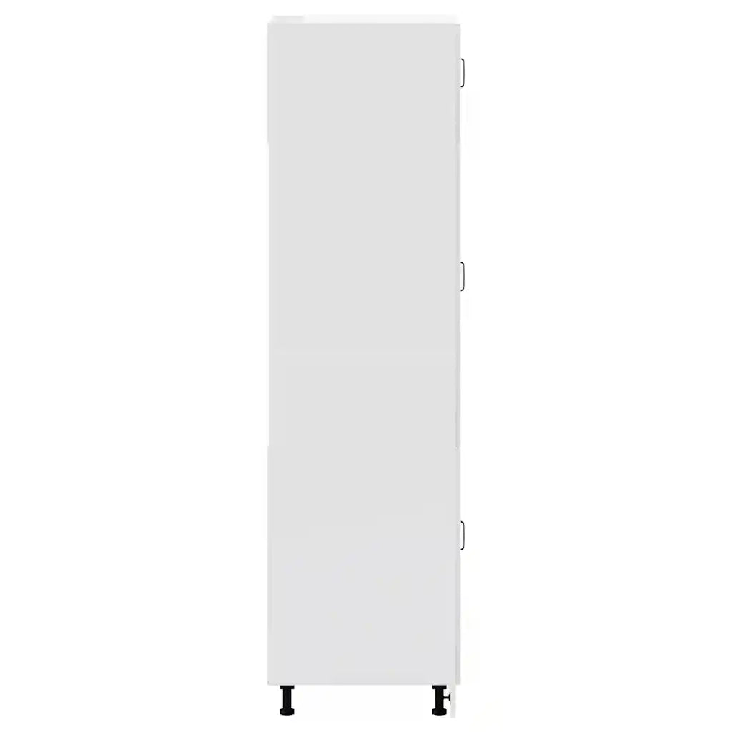Armadio da Cucina Lucca Bianco Lucido in Legno Multistrato 853869