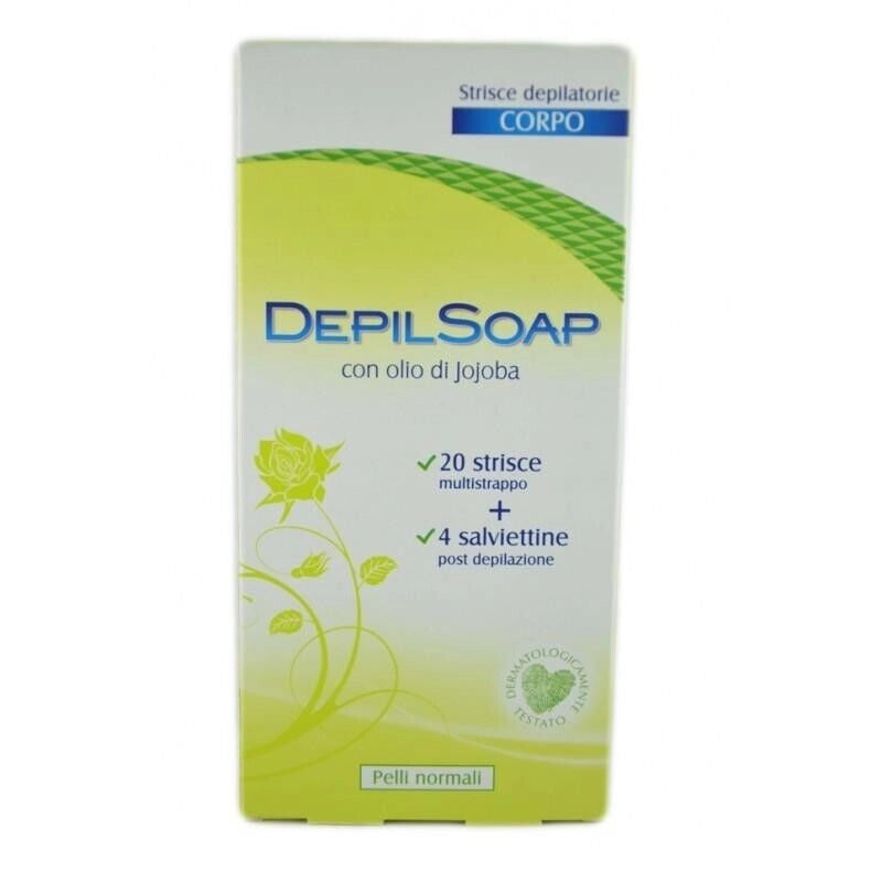 DEPILSOAP STRISCE DEPILATORIE CORPO PELLI NORMALI 20 PZ