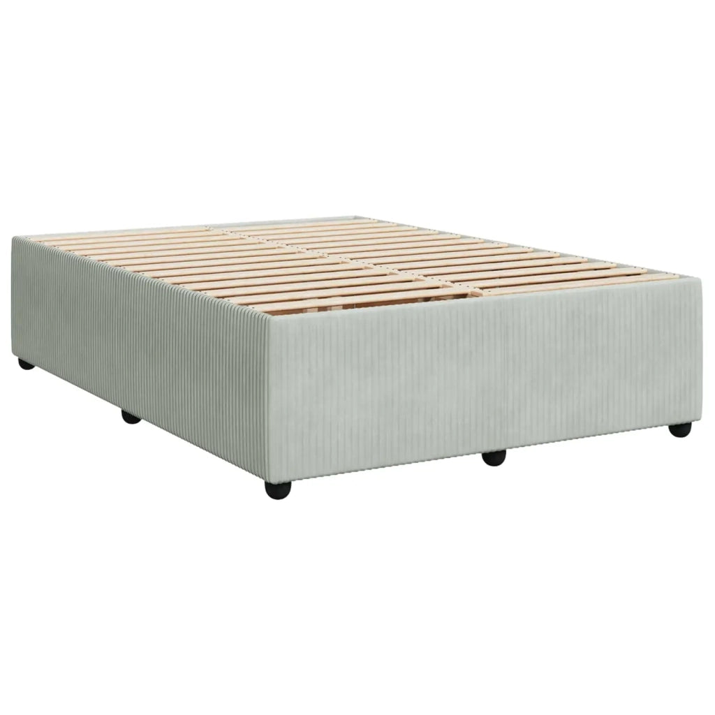 Letto box spring con materasso Grigio Chiaro 160 x 200 cm 3454637