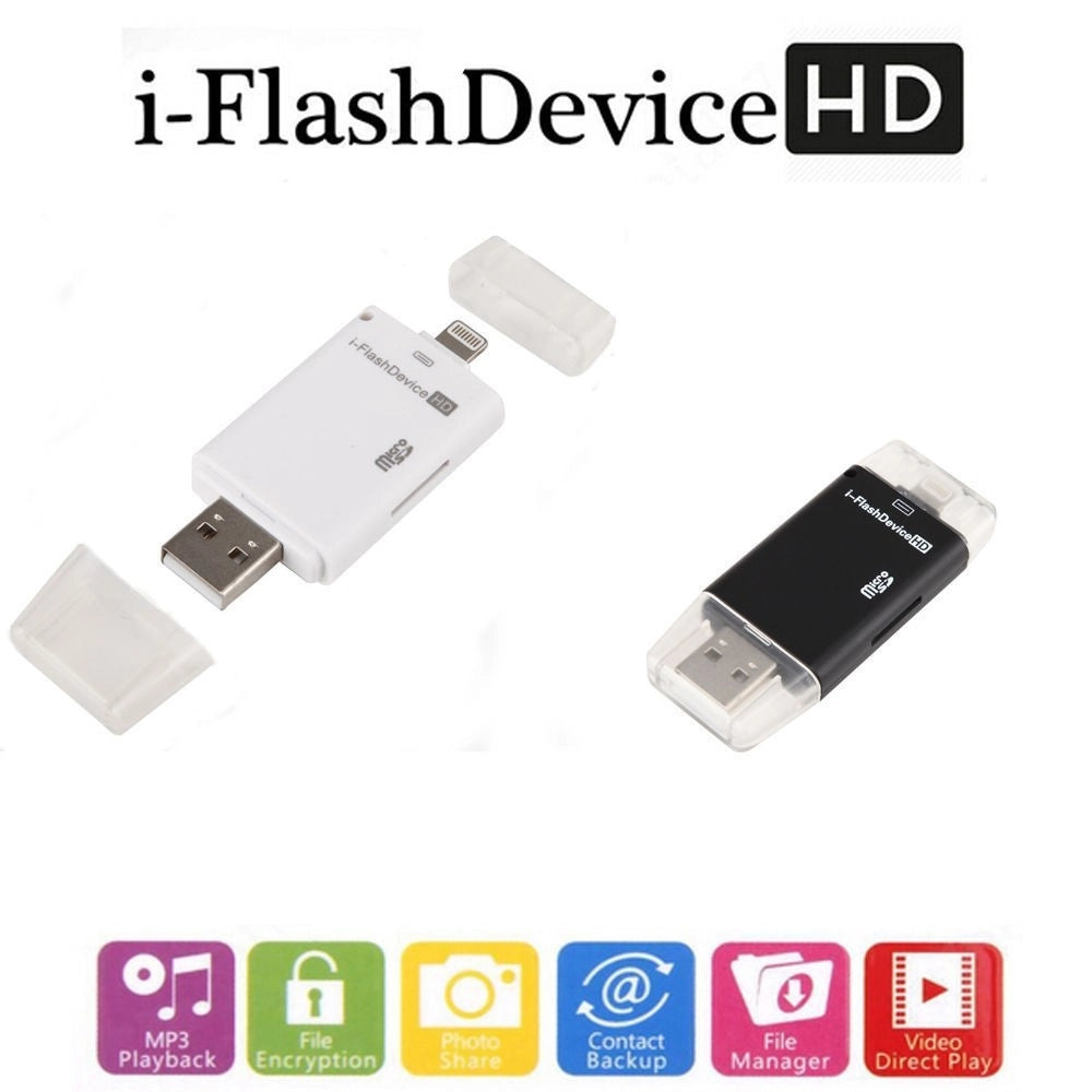 Trade Shop - 32gb I-flash Hd Usb Smartphone Lettore Scheda Microsd Tf Per Cellulari E Pc -