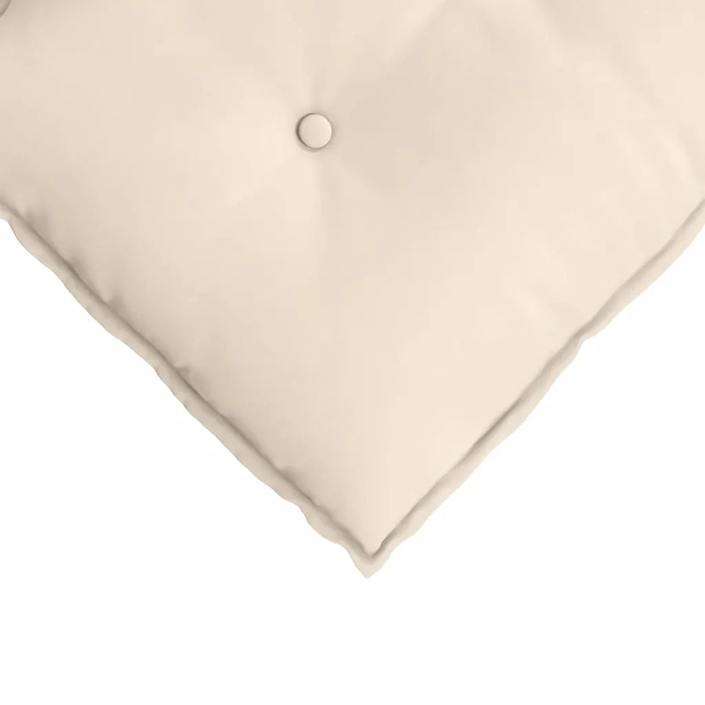 Cuscino per Schiena Beige 50 x 45 cm Tessuto in Microfibra 42014649