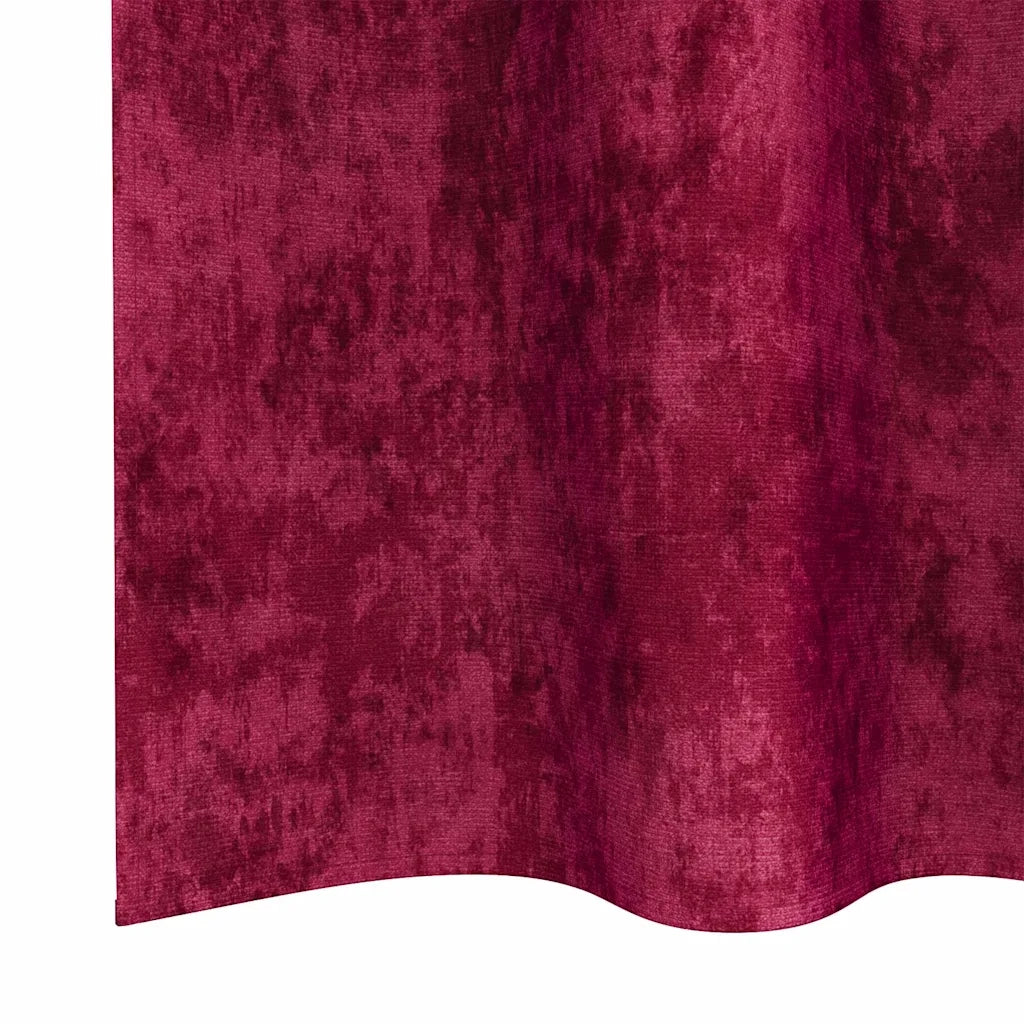 Tende in Velluto 2 pz Rosso vino 225 x 140 cm Velluto