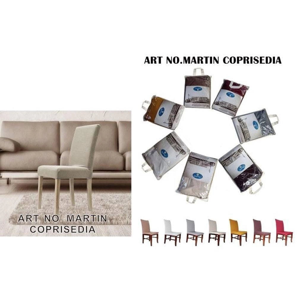 Trade Shop - Set 2 Pezzi Coprisedia Con Spalliera Elasticizzati Martin Vari Colori Copertura -