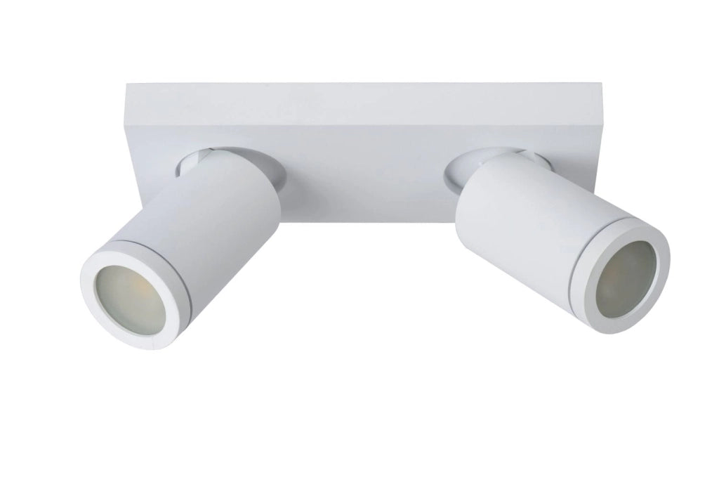 Plafoniera Lucide Taylor bianca 2xGU10 5W dimmer IP44