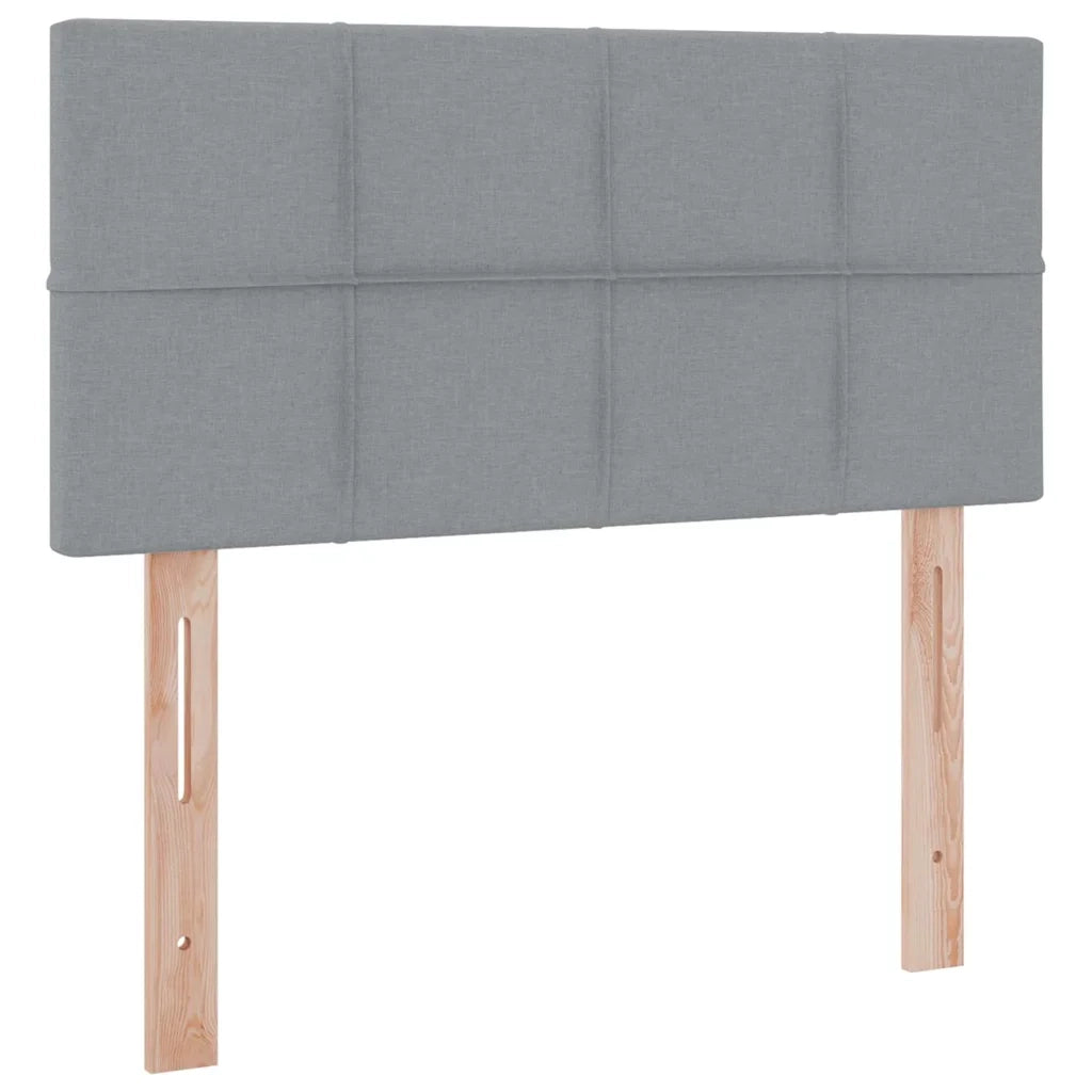 Letto con contenitore e materasso Grigio chiaro 100 x 200 cm 3370488