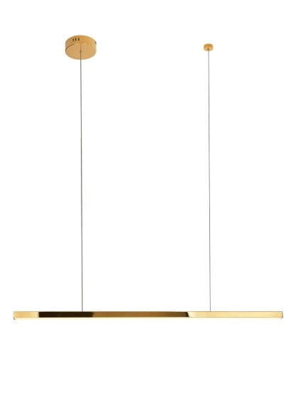Lampada a sospensione LED Trio oro Maxlight 12W 100cm