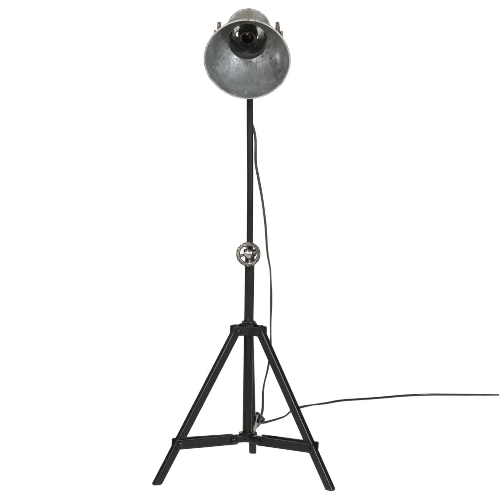 Lampada da Terra 25 W Argento Vintage 35x35x65/95 cm E27 371869