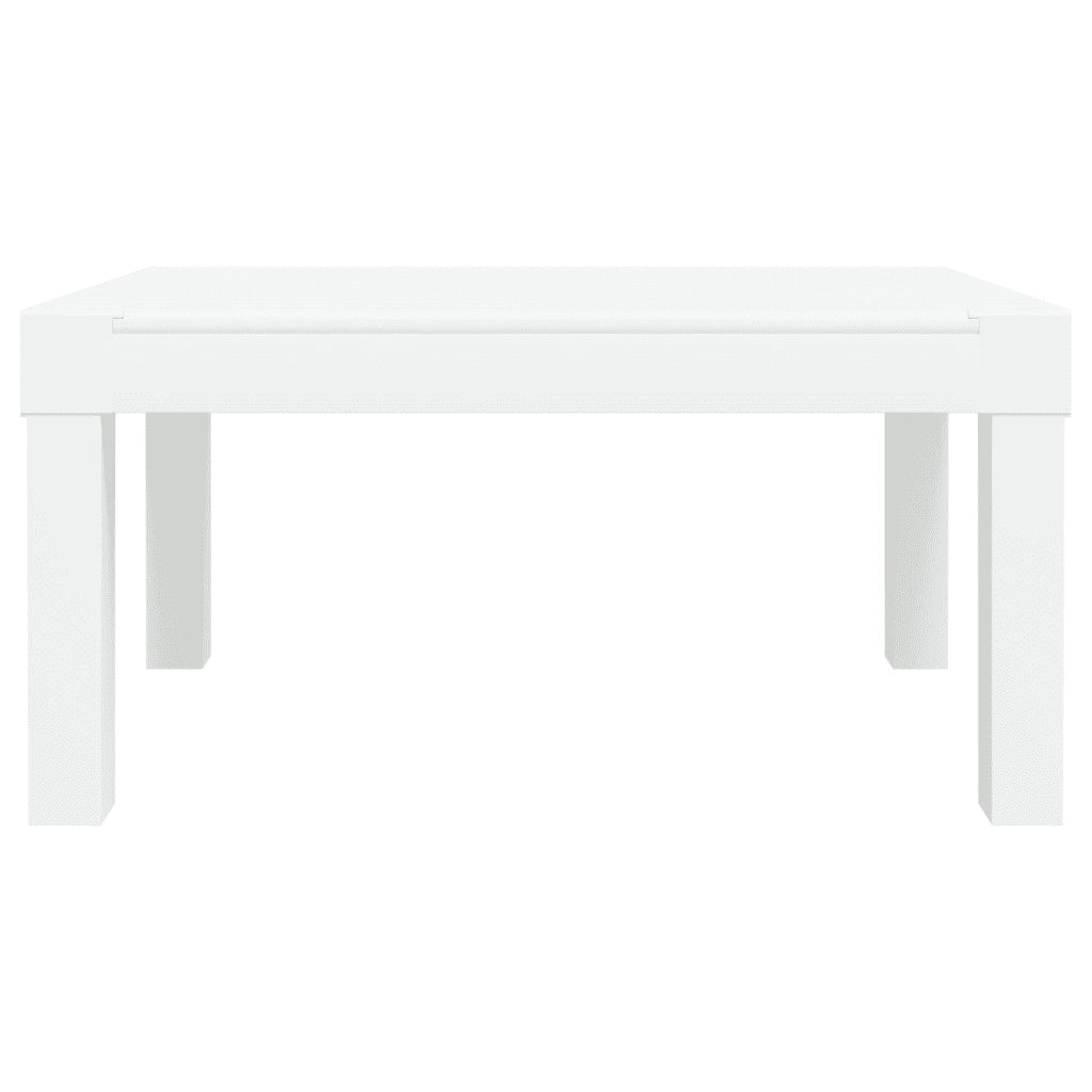 Set Salotto da Giardino 3 pz | Set di Mobili da Esterno con Cuscini Bianco in PP