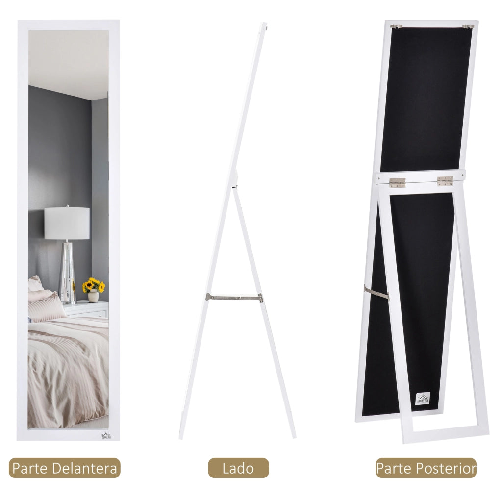 Specchio da Parete a Pieno ¨C Minimal ¨C Bianco 37x37x154 cm