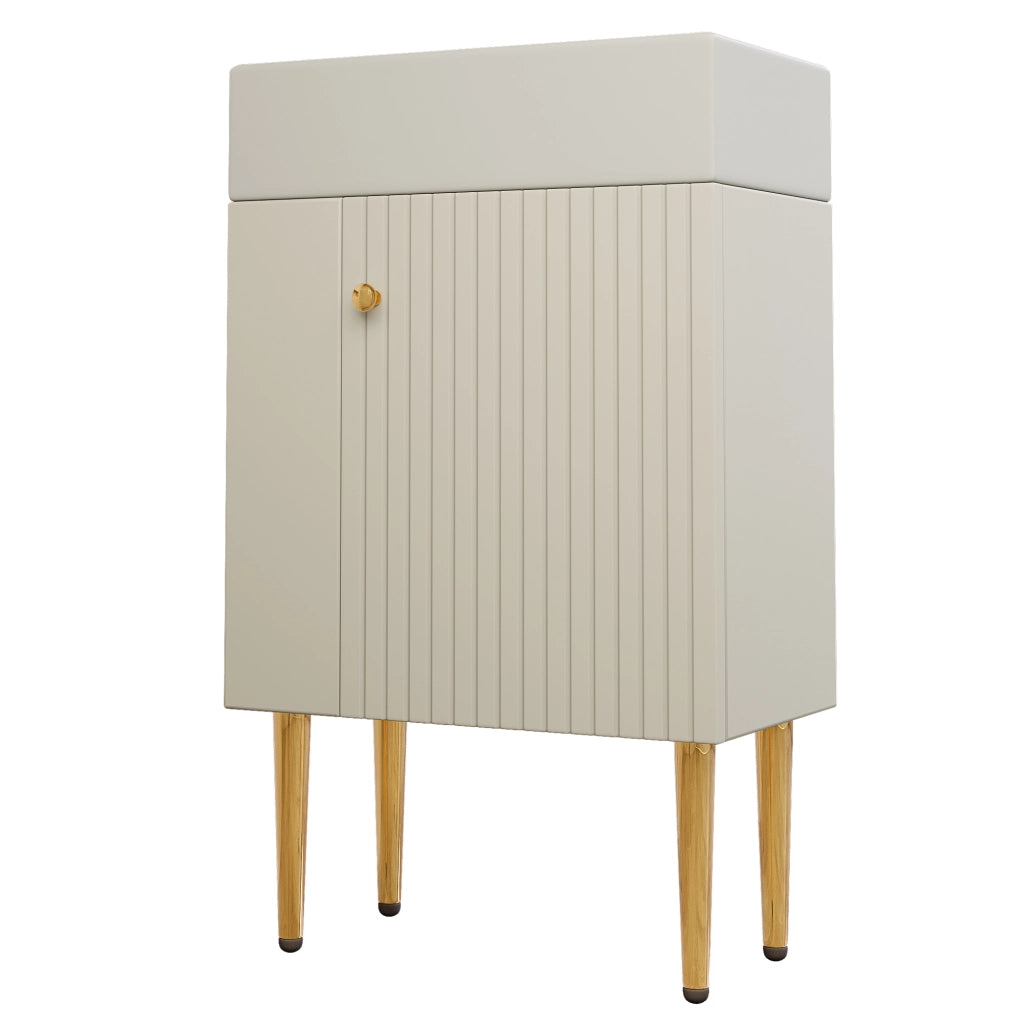 MOBILE BAGNO con lavabo 55 cm bianco in MDF da terra