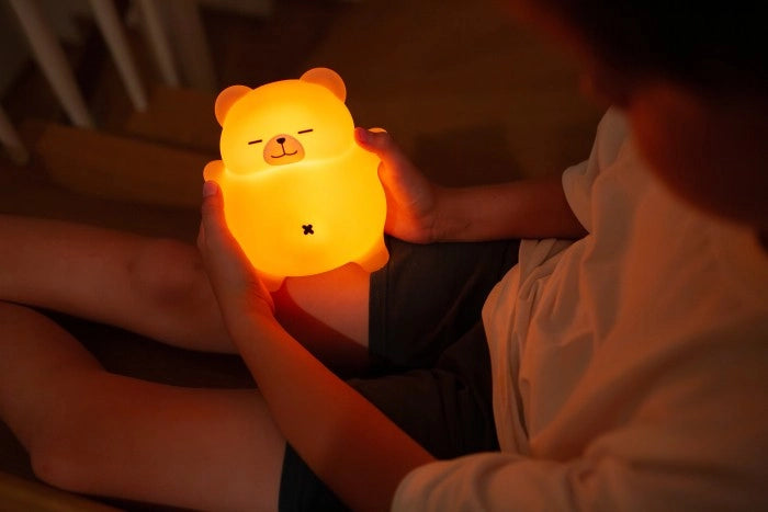 Lampada notte bimbi Orso LED 3000K suono marrone Mary's
