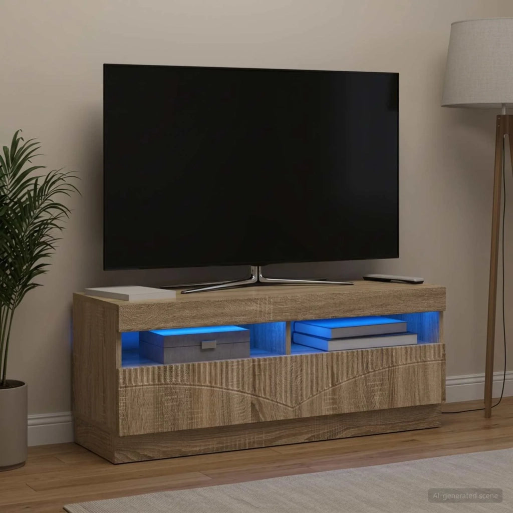 Mobile TV LED Rovere Sonoma Legno ingegnerizzato 897427