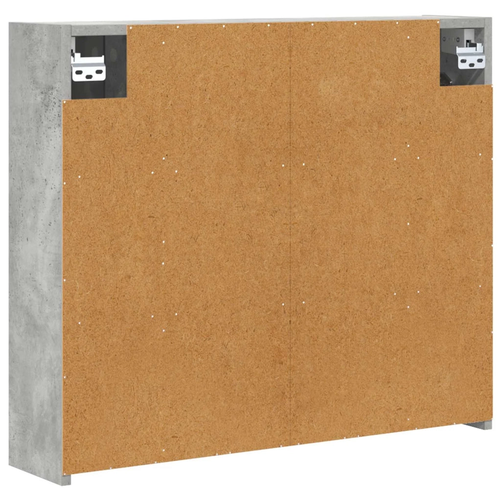 Mobiletto per specchio da bagno Grigio cemento 889170