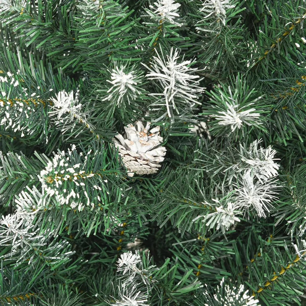 Albero di Natale Artificiale-Albero Natalizio con Base 210 cm PVC