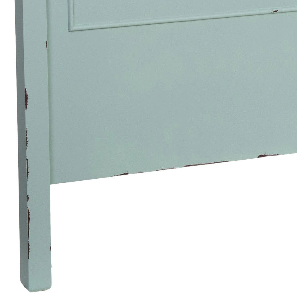 Testiera in legno verde, 150x5x130h cm
