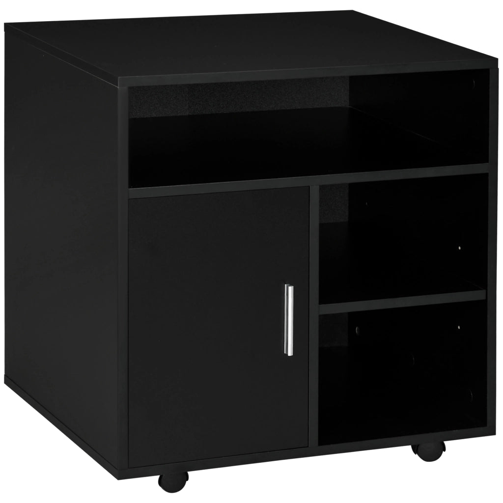 Armadio con Ruote ¨C Minimal ¨C Nero 60x50x65,5 cm