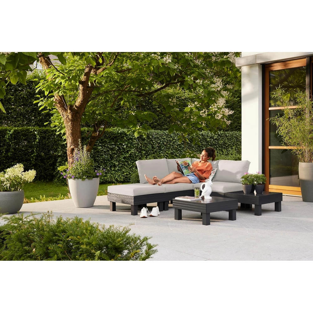 Salottino da Giardino Keter Elements Componibile con Tavolino