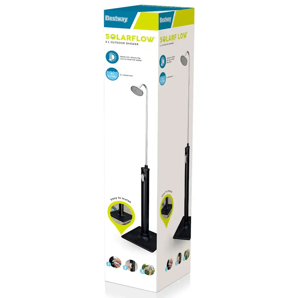 Bestway Doccia da Esterno Solar Flow Nera 8 L 93798