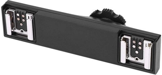 Divisore Hot Shoe Ultraleggero a Doppio Fusto - Formato Compatto - Utilizzo Flessibile - Adatto per Fotocamere -