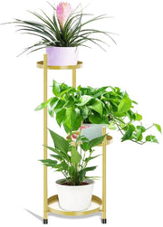 Pianta a tre livelli in oro - Pianta per interni e esterni - Adatta per giardino e balcone