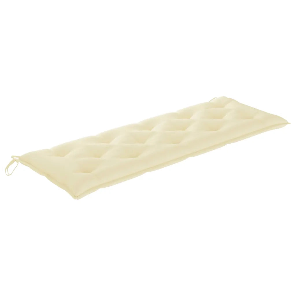 Panchina da Giardino e Cuscino 3 Posti 150cm Eucalipto Massello 3061013