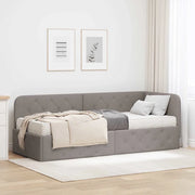 Cornice del letto ad angolo Talpa 80 x 200 cm Tessuto