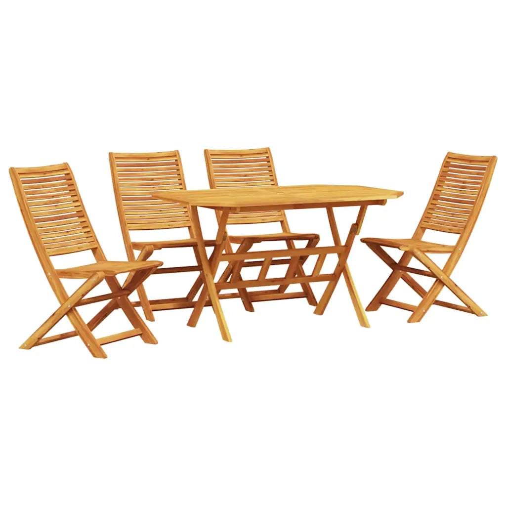 Set da Pranzo per Giardino 5 pcs Marrone 3375710