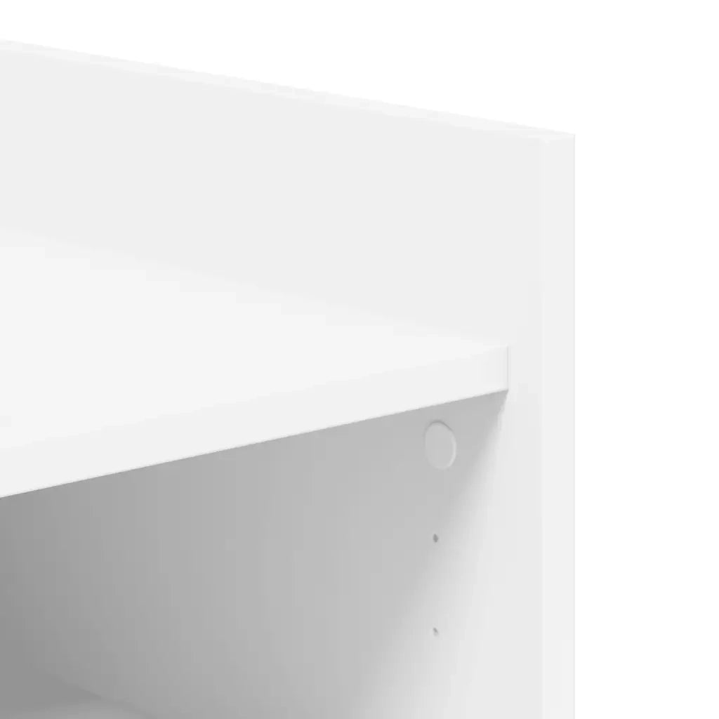 Scarpiera-Scaffale per scarpe Bianca 52x37,5x100 cm in Legno Multistrato 774157