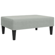 Set di Divani 2 pz con Cuscini Grigio Chiaro in Velluto